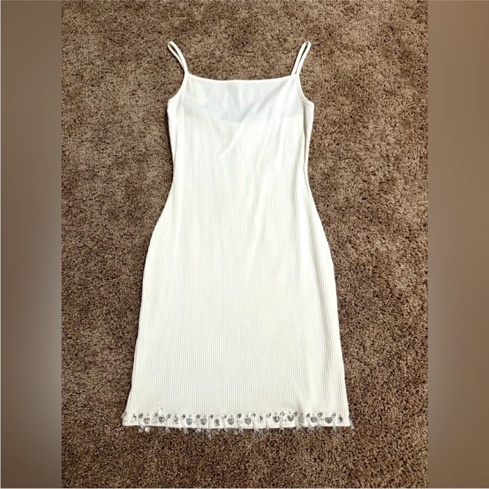 NWT SKIMS M White Chandelier Dress